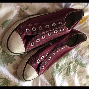 Burgundy Converse